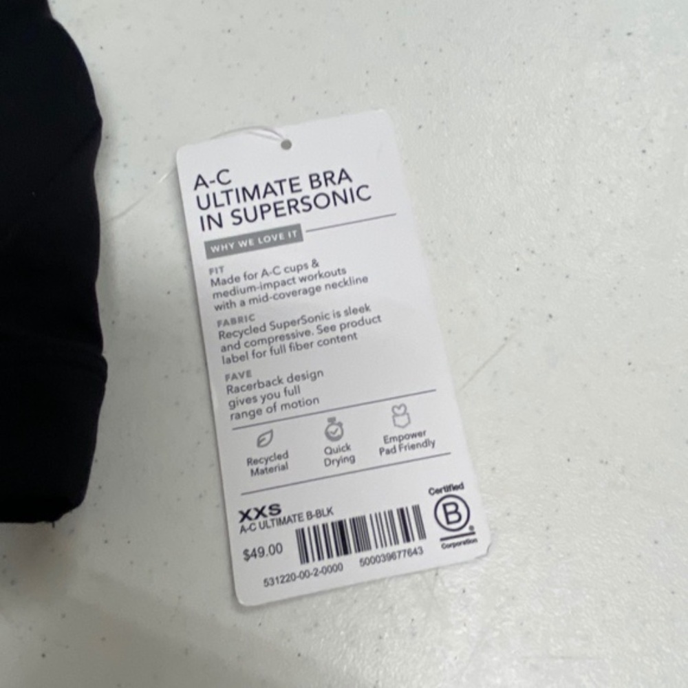 NWT Athleta Ultimate Bra in Supersonic A-C - Picture 5 of 5